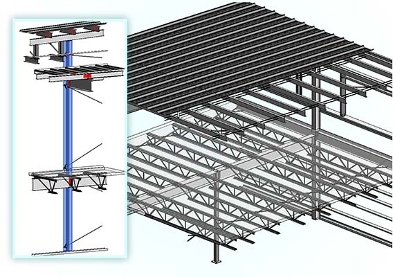Steel Structure Modeling Work