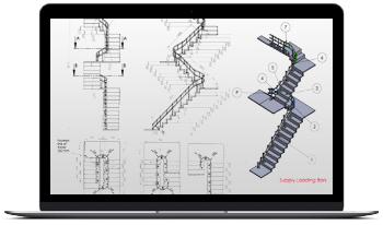3D Modeling & Fabrication Drawing for Stairlifts Manufacturer, Europe
