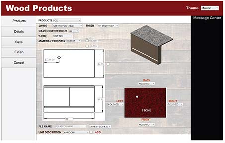 DriveWorks configurator interface