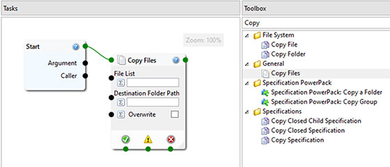 Copy Files Specification Task