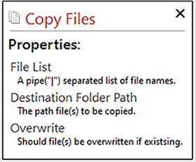 Copy Files Specification Task