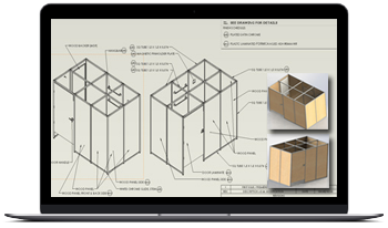 Concept Drawings to CAD Detailed Engineering of Retail Furniture, UK