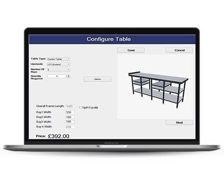 Online Configurator for SS Furniture