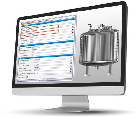 Process Tank Configurator using Inventor