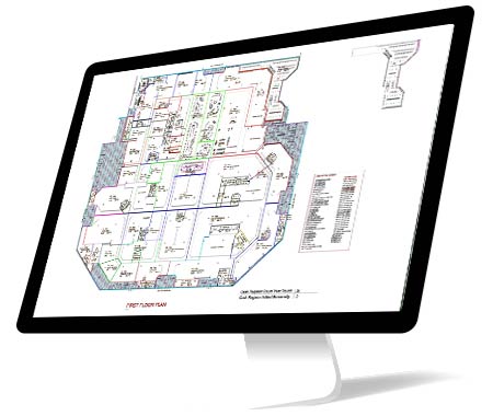 PDF to CAD Conversion of Commercial Building, Ohio, USA