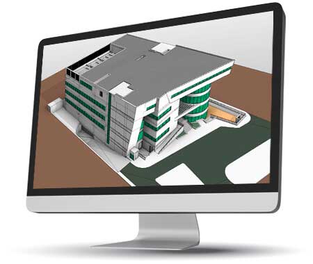 3D BIM Modeling for a Large Hospital Building, Egypt