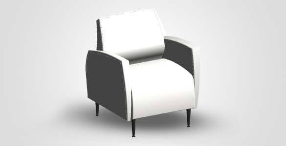 Revit Family Image of Sofa Chair