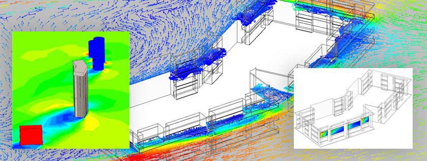 CFD Simulation of Wind driven Building Facade