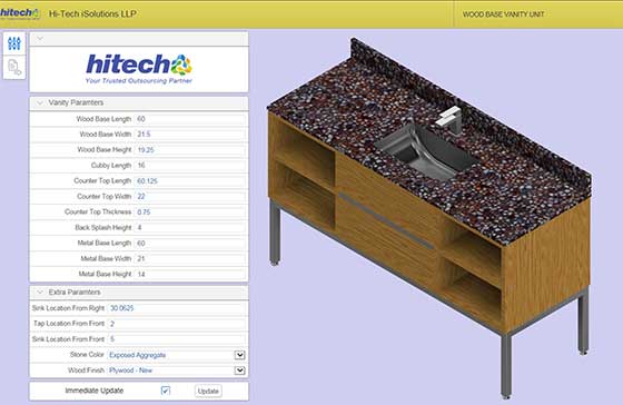 CAD Configurator for Vanity System