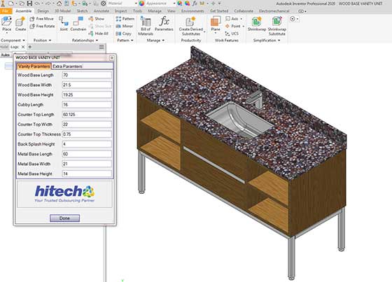 Wood Base Vanity Unit Configurator