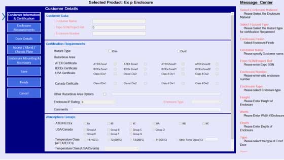 Product Configurator for Electrical Junction Enclosures