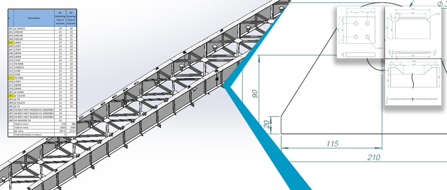 CAD Drafting for Metal Fabrication