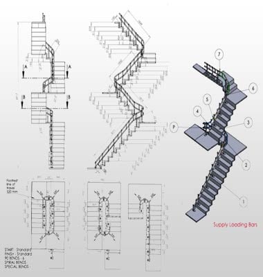 Stairlift Manufacturing Drawings