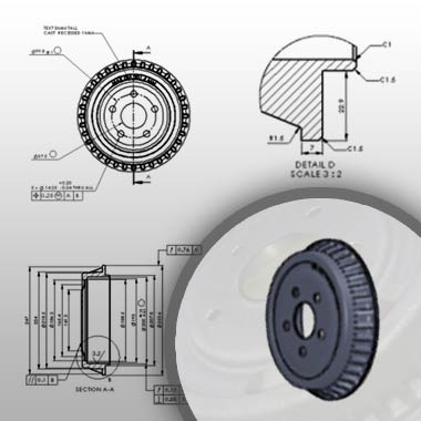 Detail Drawings 3D Modeling Components