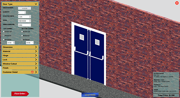 3D Door Configuration