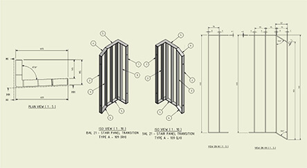 Manufacturing shop drawings for Balustrades