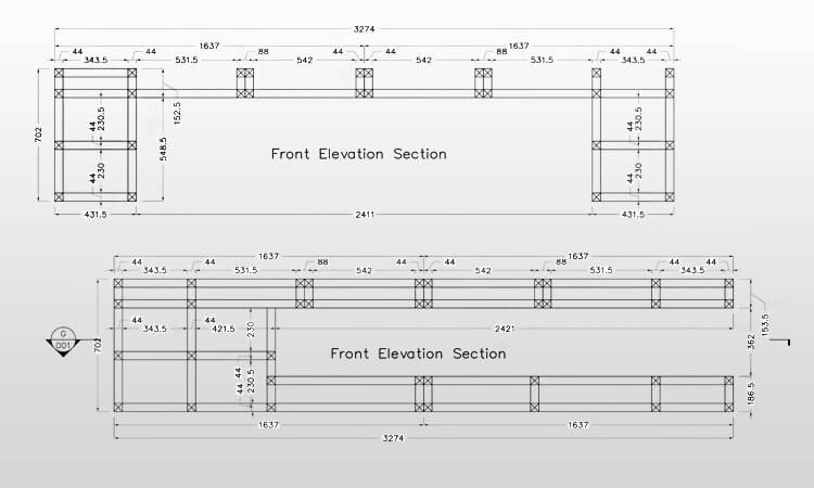 Millwork Detailing Shop Drawings