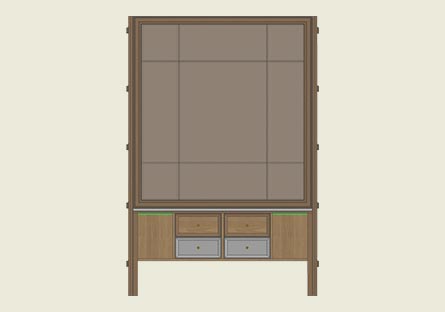 Library Unit CAD Model