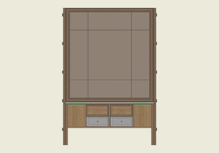 Library Unit CAD Model