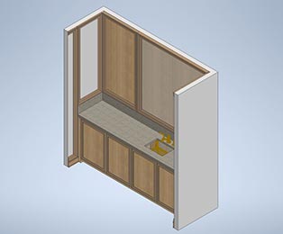 Vanity Unit CAD Model