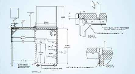 Manufacturing Drawings of Display Furniture