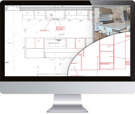 AutoCAD & Imos IX delivered 98.5% quality for kitchen and bathroom cabinets