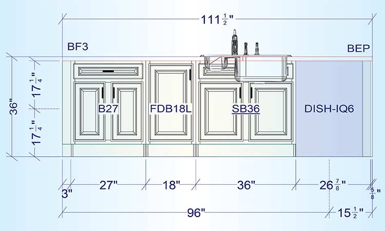 Architectural Drawings for Cabinet