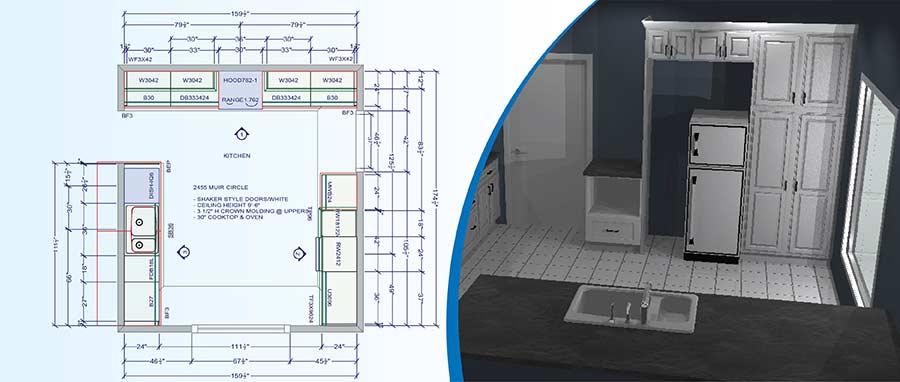 Kitchen Architectural Drawings