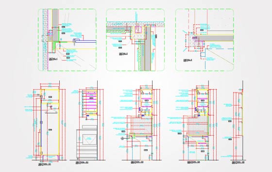 Detailed CAD Shop Drawings for Millwork