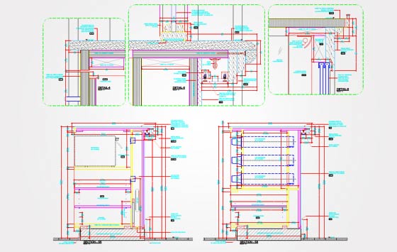 Millwork Shop Drawings with Details