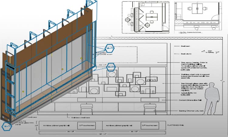 Display Cabinet Drawings & Model