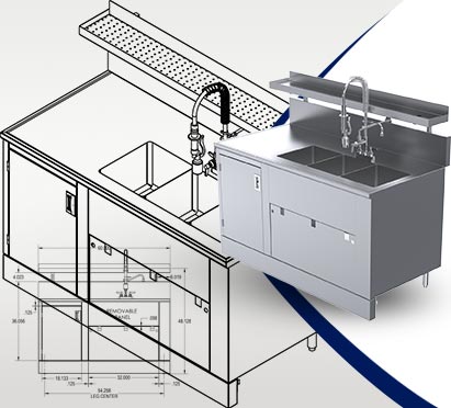 CAD Drawings for Restaurant MillWork
