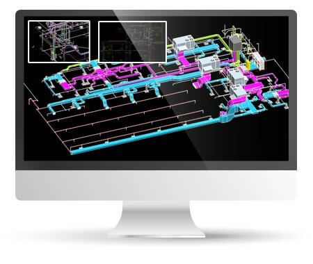 PDF to 3D MEP Modeling of Commercial Complex, USA