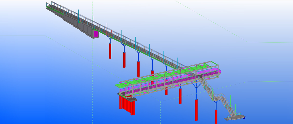 Steel Detailing of Pedestrian Bridge