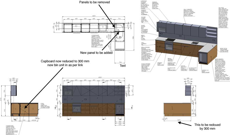 Kitchen Millwork Drafting Custom Joinery Drawings Services