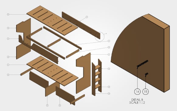 Furniture Millwork Drawing