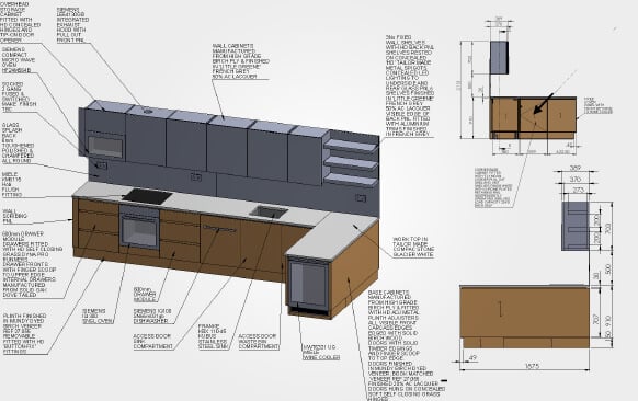 Kitchen Cabinet Drawing