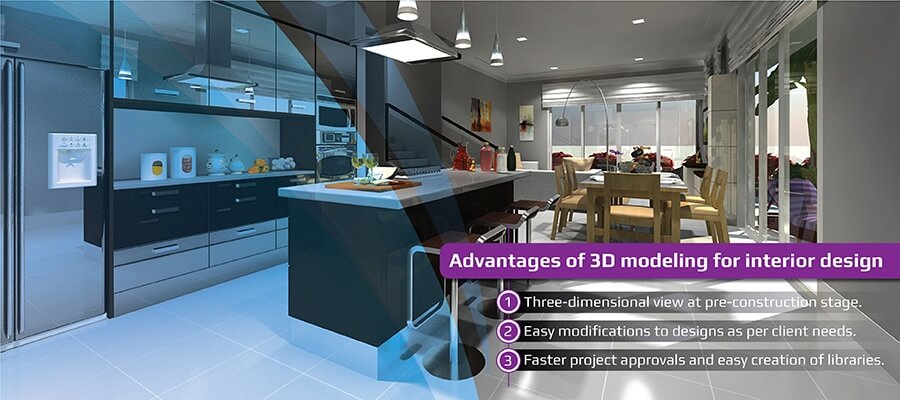 Advantages of 3D Modeling for Interior Designs