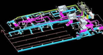 PDF to 3D MEP Modeling of Commercial Complex, USA