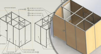 Concept Drawings to CAD Detailed Engineering of Retail Furniture, UK