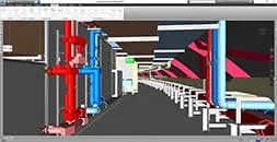 3D MEP model for Plant Room