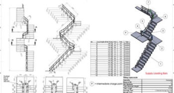 3D Modeling & Fabrication Drawing for Stairlifts Manufacturer, Europe