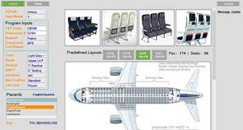 BOM Configurator using DriveWorks for Aircraft Seating Area, USA