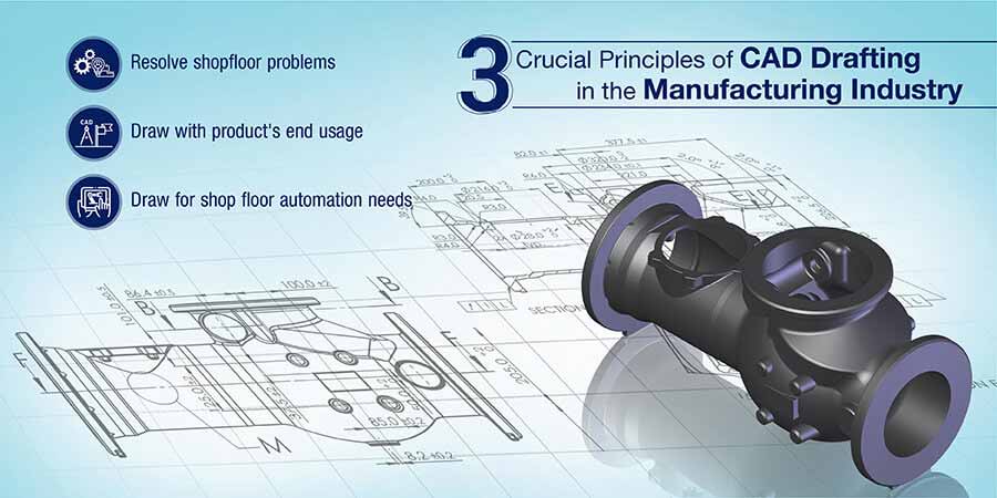 3 Crucial Principles of CAD Drafting in the Manufacturing Industry