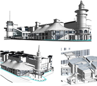 BIM model for shopping mall