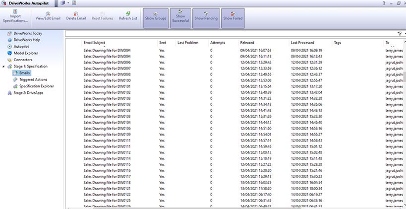 Autopilot mode in DriveWorks triggers