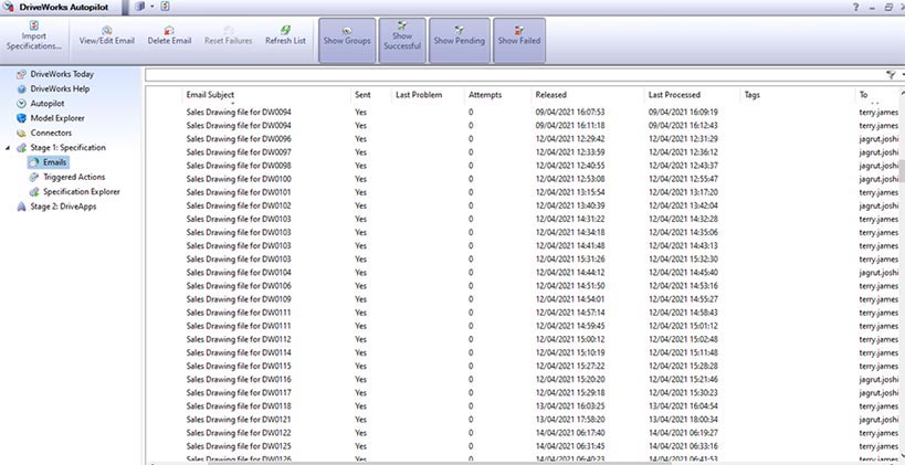 Autopilot mode in DriveWorks triggers