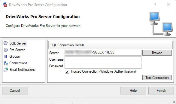 driveworks proserver configuration