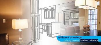 How millwork drawings help select the right design mix for kitchen cabinets