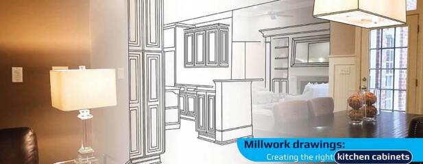 How millwork drawings help select the right design mix for kitchen cabinets